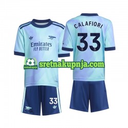 Dječja Treći Dresova Arsenal Calafiori 33 2024-2025 Kratkih Rukava