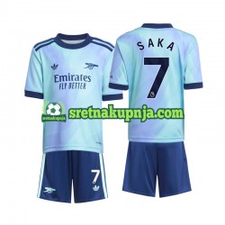 Dječja Treći Dresova Arsenal Saka 7 2024-2025 Kratkih Rukava