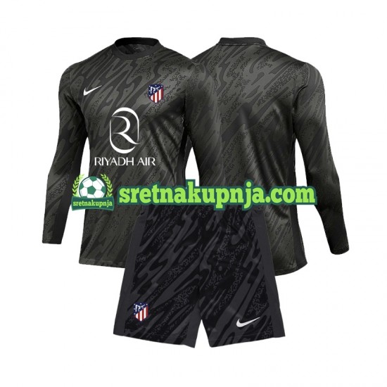 Dječja Domaći Home Golmanski Dresova Atlético Madrid 2024-2025 Dugim Rukavima