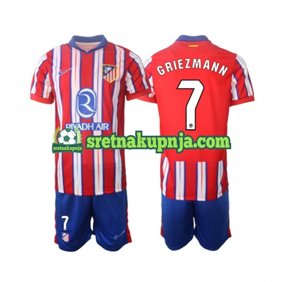Dječja Domaći Home Dresova Atlético Madrid Griezmann 7 2024-2025 Kratkih Rukava