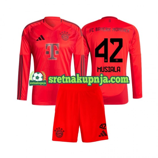 Dječja Domaći Home Dresova FC Bayern München Jamal Musiala 42 2024-2025 Dugim Rukavima