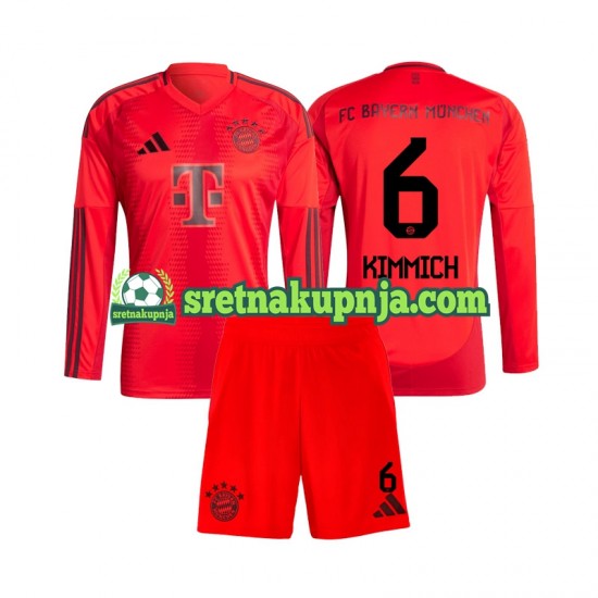 Dječja Domaći Home Dresova FC Bayern München Joshua Kimmich 6 2024-2025 Dugim Rukavima