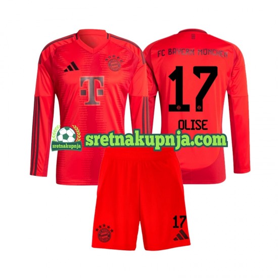 Dječja Domaći Home Dresova FC Bayern München Michael Olise 17 2024-2025 Dugim Rukavima