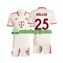 Dječja Treći Dresova FC Bayern München Muller 25 2024-2025 Kratkih Rukava