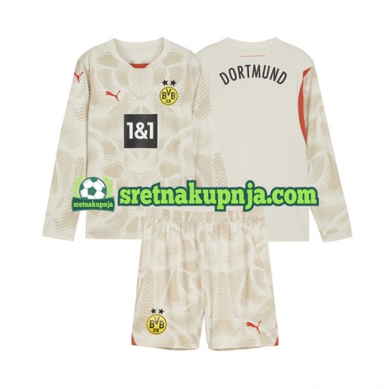 Dječja Domaći Home Golmanski Dresova Borussia Dortmund 2024-2025 Dugim Rukavima