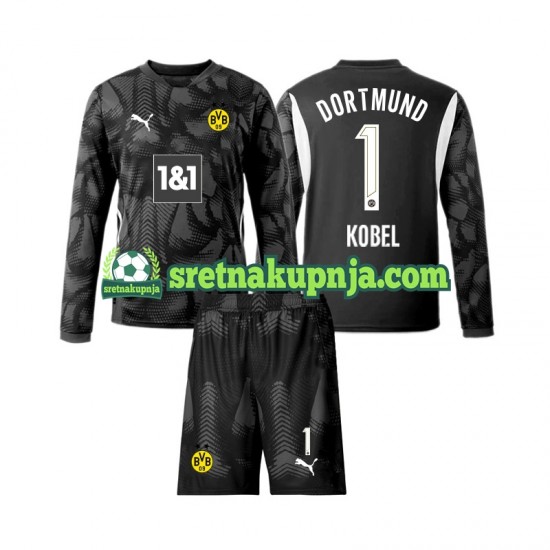Dječja Četvrti Golmanski Dresova Borussia Dortmund Gregor Kobel 1 2024-2025 Dugim Rukavima