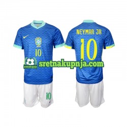 Dječja Gostujući Away Dresova Brazil Neymar JR 10 2024 Kratkih Rukava
