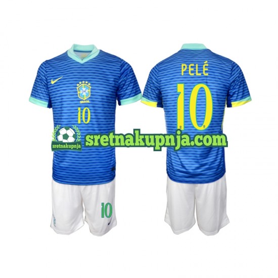 Dječja Gostujući Away Dresova Brazil PELE 10 2024 Kratkih Rukava