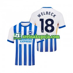 Muškarci Domaći Home Dresova Brighton Hove Albion WELBECK 18 2024-2025 Kratkih Rukava