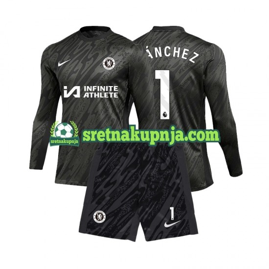 Dječja Gostujući Away Golmanski Dresova Chelsea Robert Sanchez 1 2024-2025 Dugim Rukavima