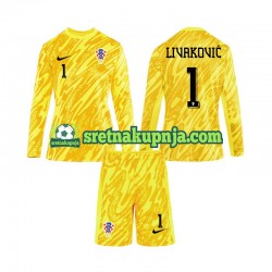 Dječja Domaći Home Golmanski Dresova Hrvatska DOMINIK LIVAKOVIC 1 Euro 2024 Dugim Rukavima Dječja Domaći Home Golmanski Dresova Hrvatska DOMINIK LIVAKOVIC 1 Euro 2024 Dugim Rukavima
