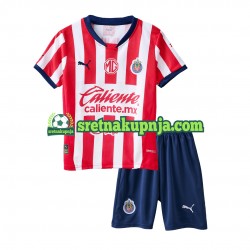 Dječja Domaći Home Dresova Deportivo Guadalajara 2024-2025 Kratkih Rukava