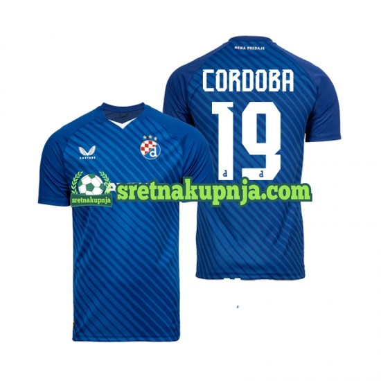 Muškarci Domaći Home Dresova Dinamo Zagreb Juan Cordoba 19 2024-2025 Kratkih Rukava