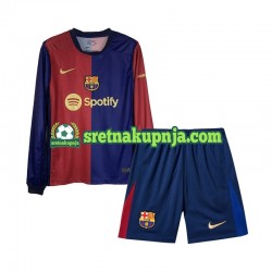 Dječja Domaći Home Dresova FC Barcelona 2024-2025 Dugim Rukavima
