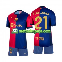 Dječja Domaći Home Dresova FC Barcelona Frenkie de Jong 21 2024-2025 Kratkih Rukava