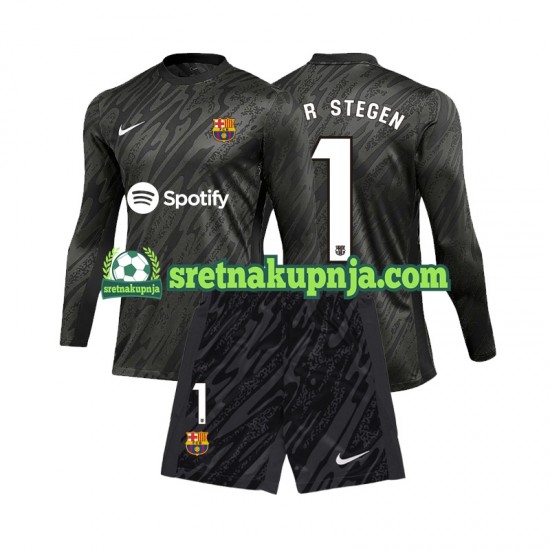 Dječja Treći Golmanski Dresova FC Barcelona Ter Stegen 1 2024-2025 Dugim Rukavima