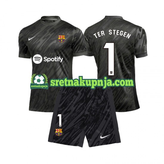 Dječja Treći Golmanski Dresova FC Barcelona Ter Stegen 1 2024-2025 Kratkih Rukava