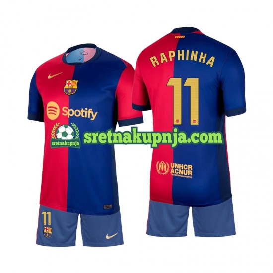 Dječja Domaći Home Dresova FC Barcelona Raphinha 11 2024-2025 Kratkih Rukava