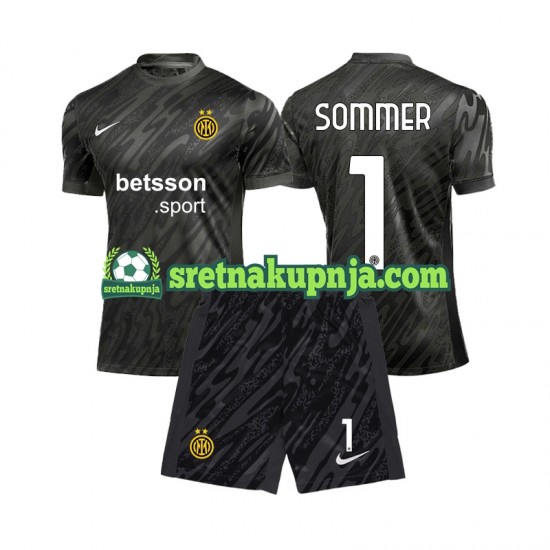 Dječja Treći Golmanski Dresova Inter Milan Yann Sommer 1 2024-2025 Kratkih Rukava