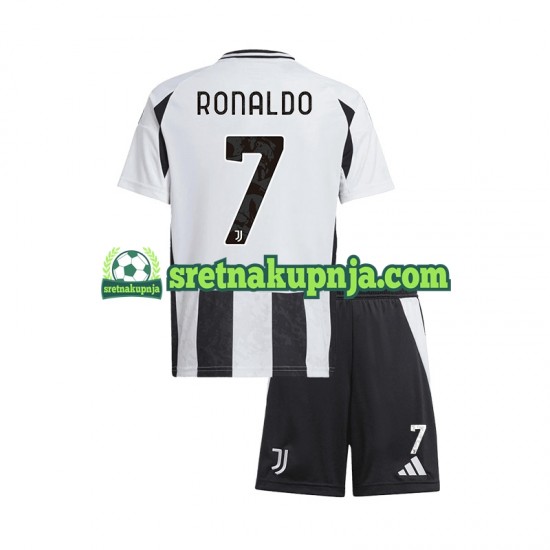 Dječja Domaći Home Dresova Juventus Cristiano Ronaldo 7 2024-2025 Kratkih Rukava