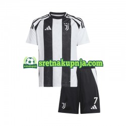 Dječja Domaći Home Dresova Juventus Cristiano Ronaldo 7 2024-2025 Kratkih Rukava