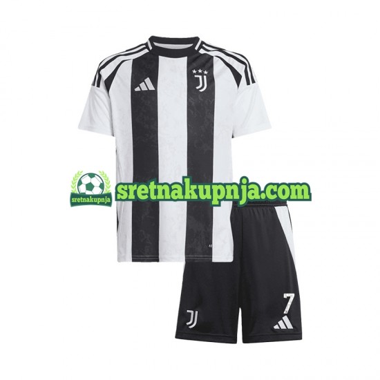 Dječja Domaći Home Dresova Juventus Cristiano Ronaldo 7 2024-2025 Kratkih Rukava
