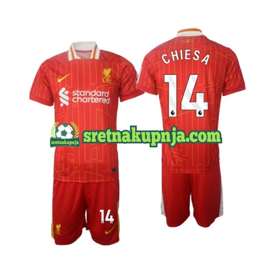 Dječja Domaći Home Dresova Liverpool Chiesa 14 2024-2025 Kratkih Rukava