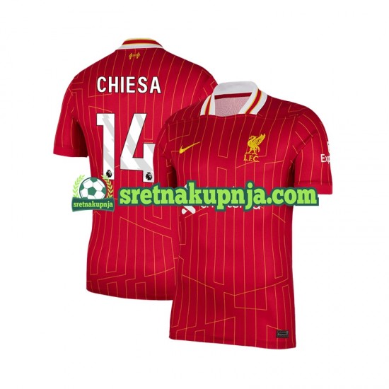 Muškarci Domaći Home Dresova Liverpool Federico Chiesa 14 2024-2025 Kratkih Rukava