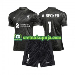 Dječja Domaći Home Golmanski Dresova Liverpool Alisson Becker 1 2024-2025 Kratkih Rukava