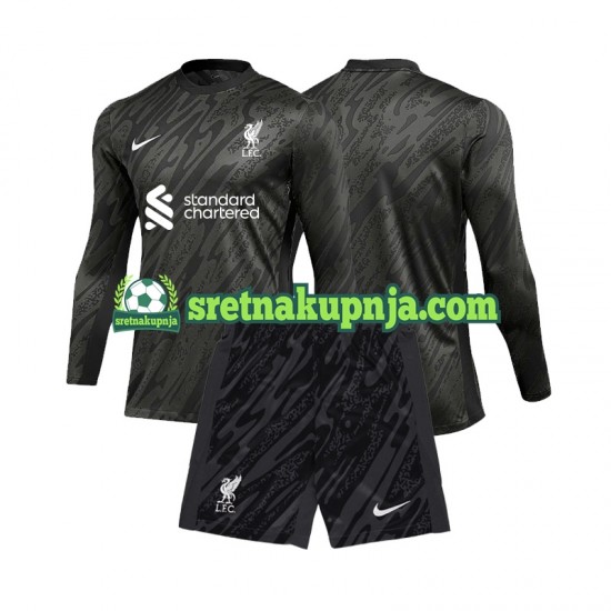 Dječja Domaći Home Golmanski Dresova Liverpool 2024-2025 Dugim Rukavima