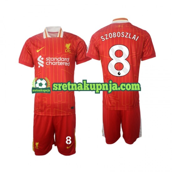 Dječja Domaći Home Dresova Liverpool Szoboszlai 8 2024-2025 Kratkih Rukava