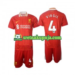 Dječja Domaći Home Dresova Liverpool Virgil 4 2024-2025 Kratkih Rukava Dječja Domaći Home Dresova Liverpool Virgil 4 2024-2025 Kratkih Rukava