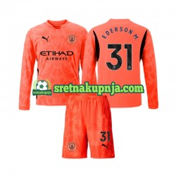 Dječja Gostujući Away Golmanski Dresova Manchester City Ederson Moraes 31 2024-2025 Dugim Rukavima