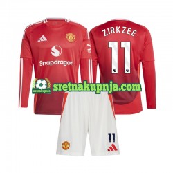 Dječja Domaći Home Dresova Manchester United Joshua Zirkzee 11 2024-2025 Dugim Rukavima