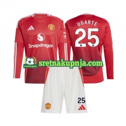 Dječja Domaći Home Dresova Manchester United Manuel Ugarte 25 2024-2025 Dugim Rukavima