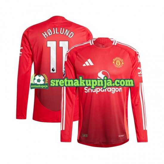 Muškarci Domaći Home Dresova Manchester United Rasmus Hojlund 11 2024-2025 Dugim Rukavima