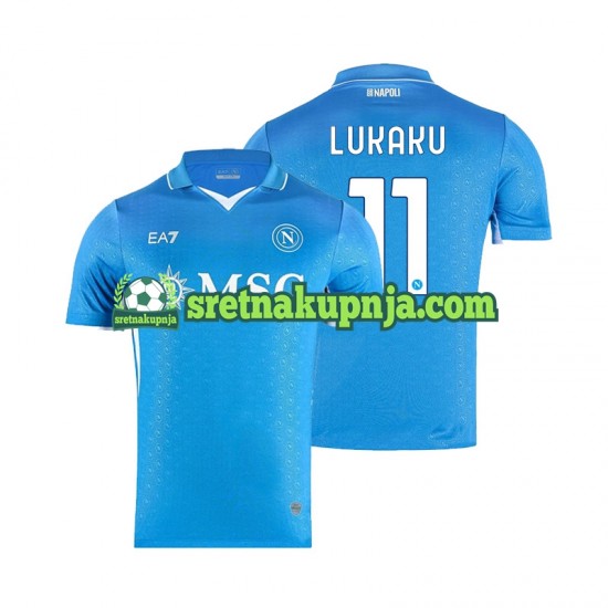 Muškarci Domaći Home Dresova Napoli Lukaku 11 2024-2025 Kratkih Rukava