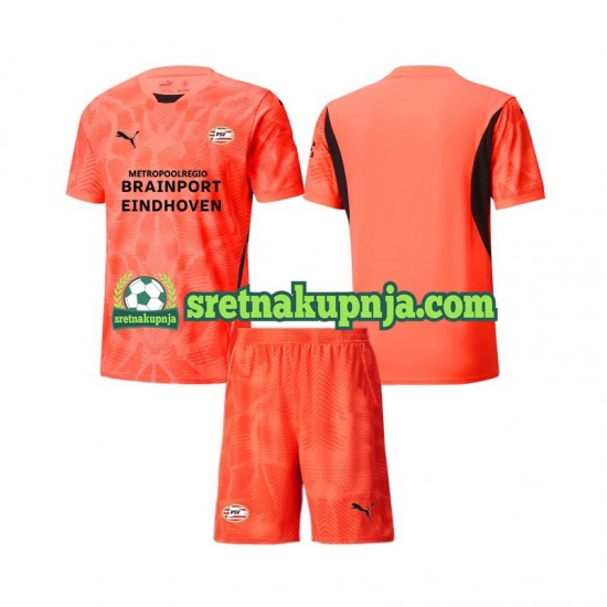 Dječja Domaći Home Golmanski Dresova PSV Eindhoven 2024-2025 Kratkih Rukava
