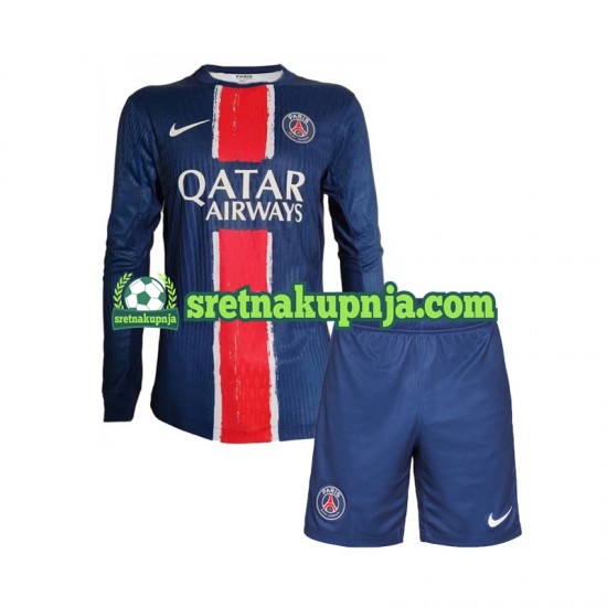 Dječja Domaći Home Dresova Paris Saint-Germain 2024-2025 Dugim Rukavima