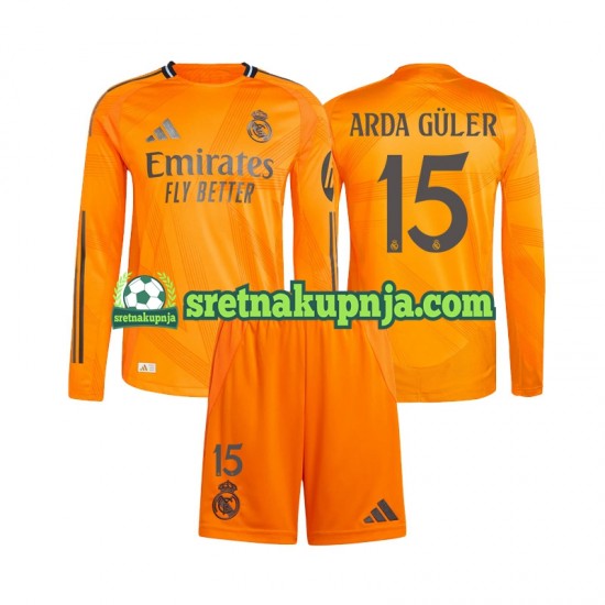Dječja Gostujući Away Dresova Real Madrid Arda Guler 15 2024-2025 Dugim Rukavima
