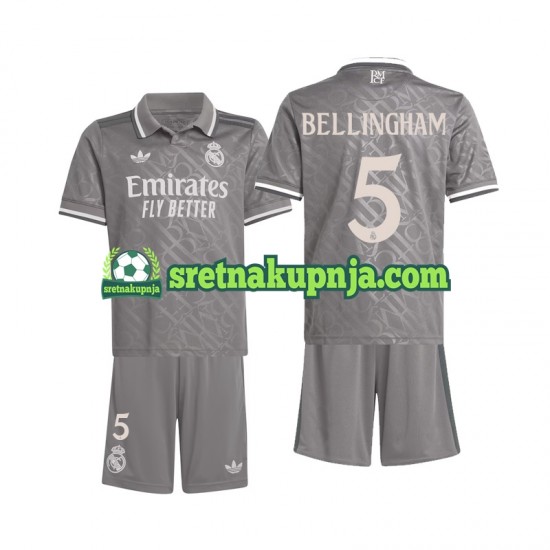 Dječja Treći Dresova Real Madrid Bellingham 5 2024-2025 Kratkih Rukava