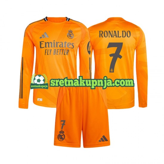 Dječja Gostujući Away Dresova Real Madrid Cristiano Ronaldo 7 2024-2025 Dugim Rukavima