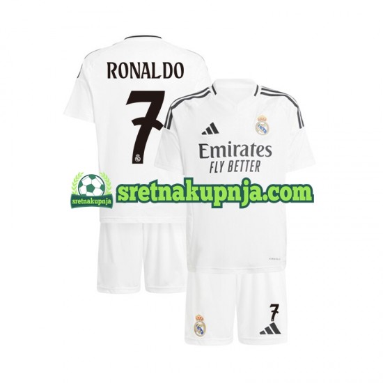 Dječja Domaći Home Dresova Real Madrid Cristiano Ronaldo 7 2024-2025 Kratkih Rukava