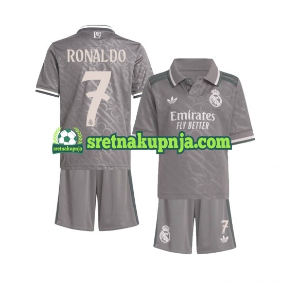 Dječja Treći Dresova Real Madrid Cristiano Ronaldo 7 2024-2025 Kratkih Rukava