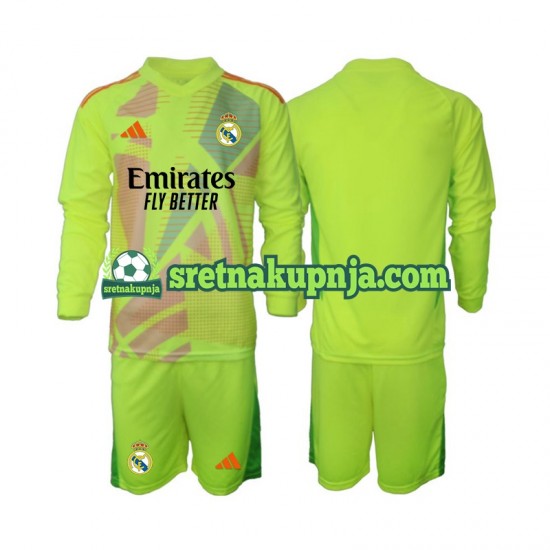 Dječja Četvrti Golmanski Dresova Real Madrid 2024-2025 Dugim Rukavima