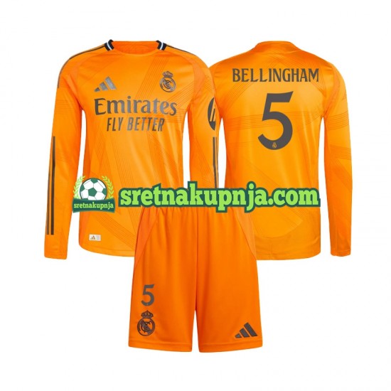 Dječja Gostujući Away Dresova Real Madrid Jude Bellingham 5 2024-2025 Dugim Rukavima