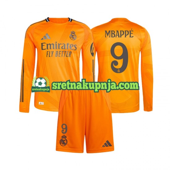 Dječja Gostujući Away Dresova Real Madrid Kylian Mbappe 9 2024-2025 Dugim Rukavima