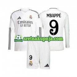 Dječja Domaći Home Dresova Real Madrid Kylian Mbappe 9 2024-2025 Dugim Rukavima
