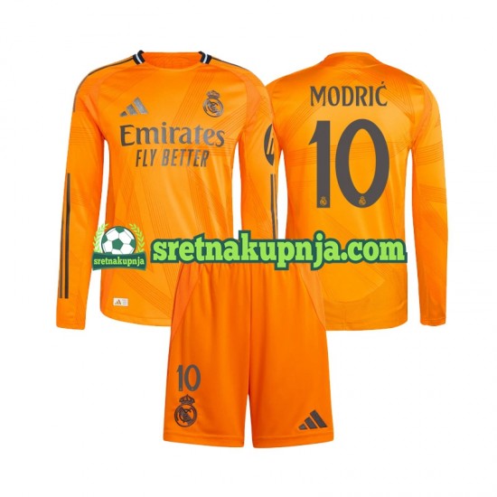 Dječja Gostujući Away Dresova Real Madrid Luka Modric 10 2024-2025 Dugim Rukavima