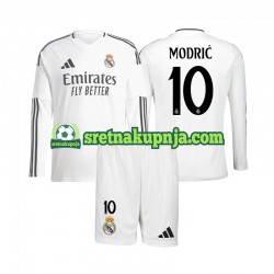 Dječja Domaći Home Dresova Real Madrid Luka Modric 10 2024-2025 Dugim Rukavima